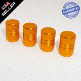 Universal Aluminum Auto Car Wheels Tire Tyre Valves Dust Stems Air Caps - Gold