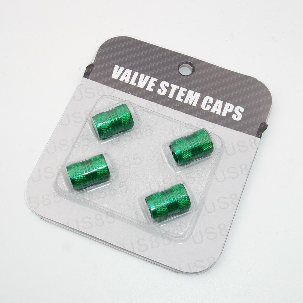 Universal Aluminum Auto Car Wheels Tyre Tire Valves Dust Stems Air Caps - Green - US85.COM