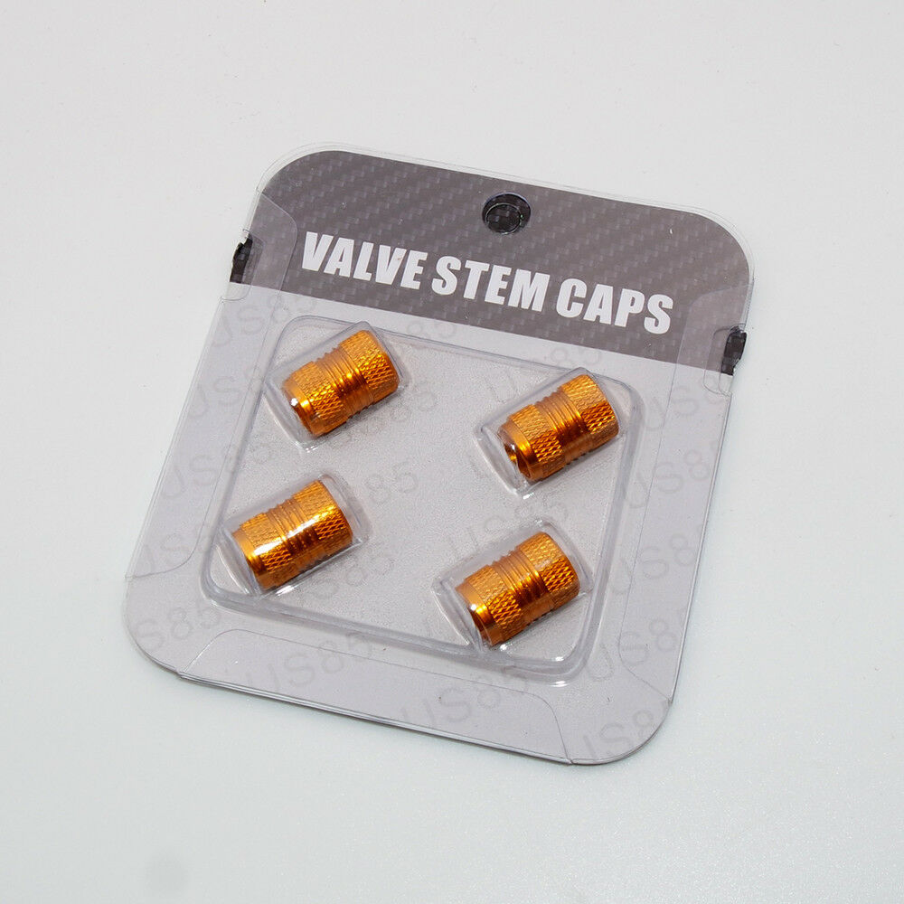 Universal Aluminum Auto Car Wheels Tire Tyre Valves Dust Stems Air Caps - Gold - US85.COM