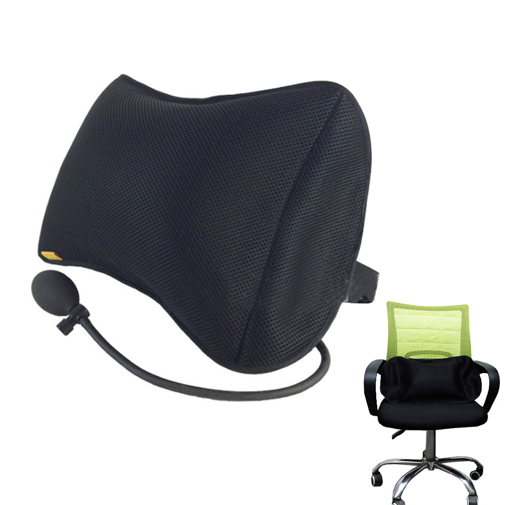 A0697 Tcare Inflatable Lumbar Support Back Cushion with 3D Mesh Cover –