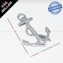 Load image into Gallery viewer, Chrome 3D Pirate Ship Anchor Emblem Badge Decal Car Stickers Truck Decoration - US85.COM