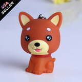 Brown Fashion Cute Dog Keychain Keyring Handbag Accessory Charm Pendant Gift