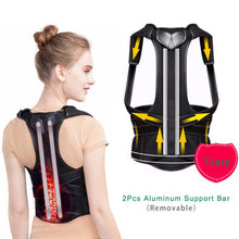 Load image into Gallery viewer, A0659 Tcare Back Brace Posture Corrector with 2-Pieces Removable Aluminum Bars for Women and Men Back Lumbar Support Shoulder Posture Support for Improve Posture Provide and Back Pain Relief