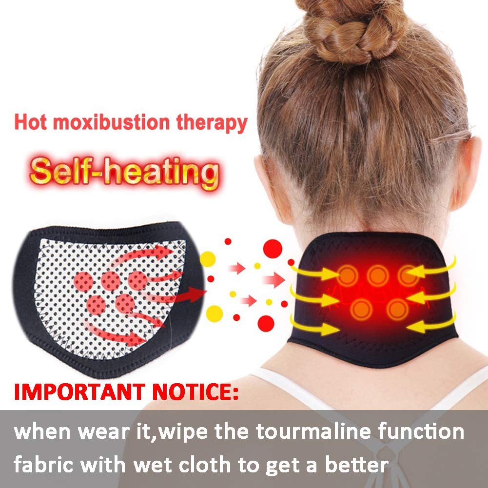 A0459 Tcare Tourmaline Magnetic Therapy Neck Brace Tourmaline Belt Support Cervical Vertebra Protection Spontaneous Self Heating