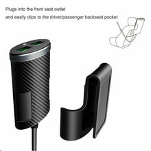 Load image into Gallery viewer, 4-Port Multi USB Car  Charger Uber Lyft Driver Front Back Seat Passenger Adapter - US85.COM