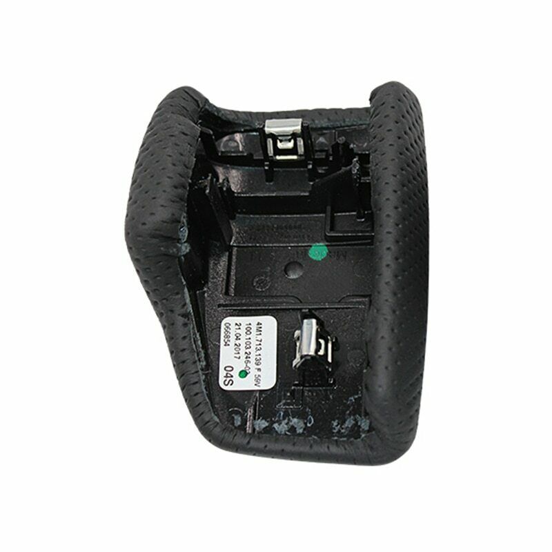 Car Black Perforated Leather Shift Knob Cover Lever for AUDI A4 S4 Q7 16-2017 - US85.COM