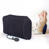 A0662-Tcare Portable Inflatable Lumbar Support Cushion/Massage Pillows - Orthopedic Design for Back Pain Relief - Lumbar Support Pillow with Premium Adjustable Straps