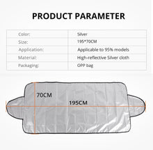 Load image into Gallery viewer, Universal Car Front Windshield Cover for Auto Sunshade or Snow Ice Protection Cover Winter Summer (150x70 / 190 x 120cm)  Windshield Shield