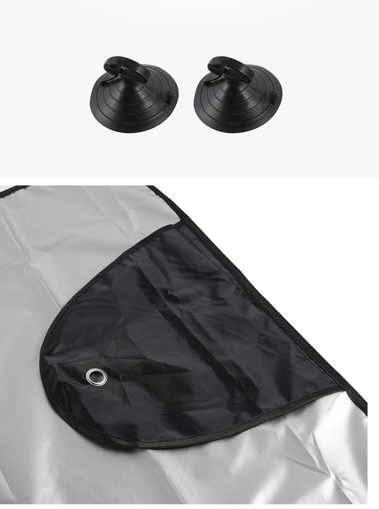 Universal Car Front Windshield Cover for Auto Sunshade or Snow Ice Protection Cover Winter Summer (150x70 / 190 x 120cm)  Windshield Shield