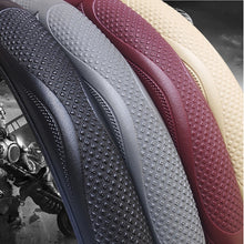 Load image into Gallery viewer, Anti-slip Faux Leather Car Steering Wheel Cover for Car Accessories Car Decoration