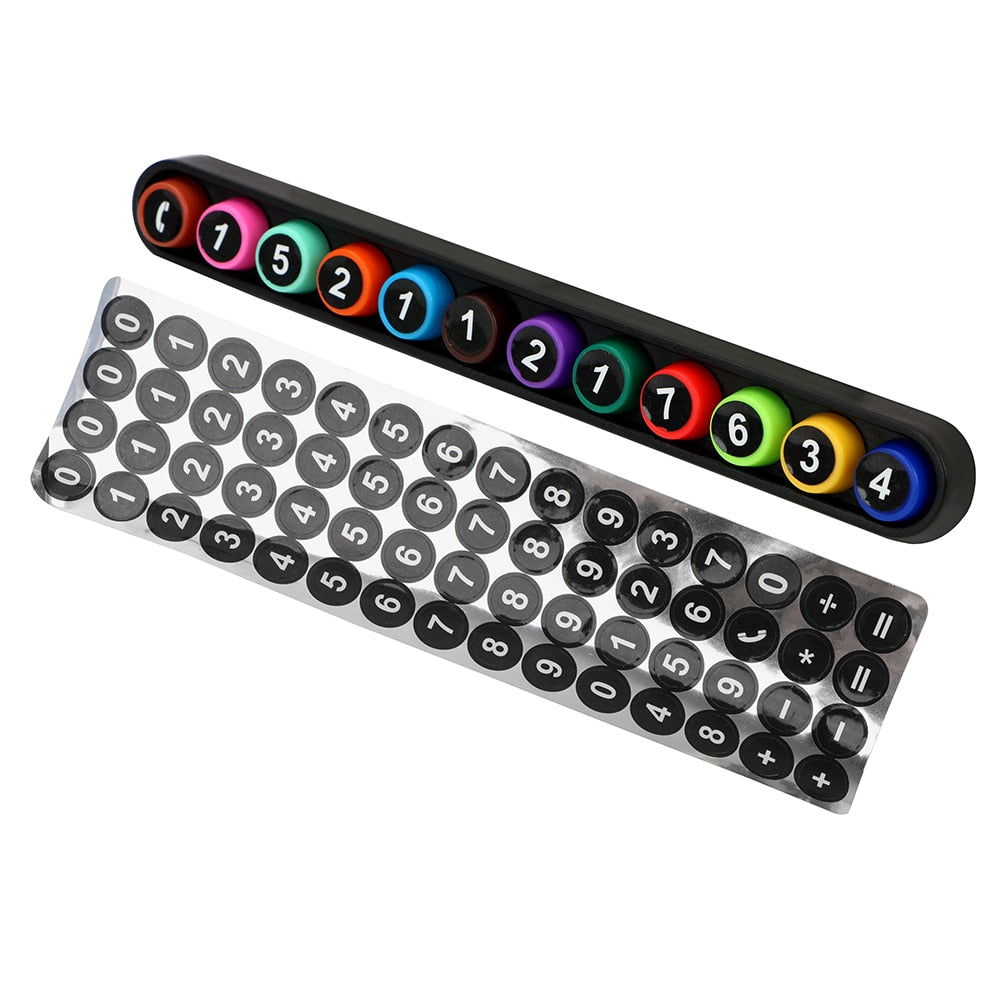 Cute Colorful Car Temporary Parking Mobile Phone Number Card Card Car Sticker Self-adhesive Phone Number Card