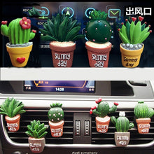 Load image into Gallery viewer, 3D Simulation Plant Decoration Auto Air Freshener Outlet Decoration Perfume Clip Car Fragrance Ornament