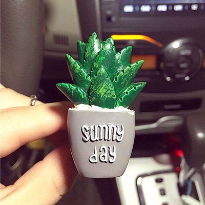 3D Simulation Plant Decoration Auto Air Freshener Outlet Decoration Perfume Clip Car Fragrance Ornament