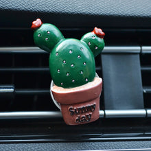 Load image into Gallery viewer, 3D Simulation Plant Decoration Auto Air Freshener Outlet Decoration Perfume Clip Car Fragrance Ornament