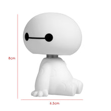 Load image into Gallery viewer, Universal Cute Cartoon Plastic Baymax Robot Big Hero Doll Toys Shaking Head Figure for Car Ornaments Auto Interior Decorations