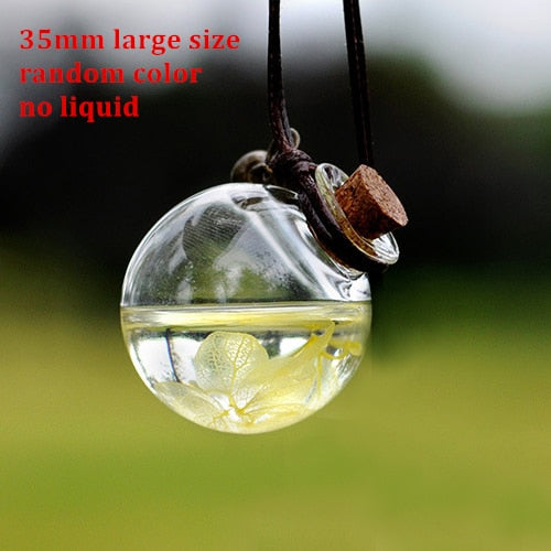 Fashion Decoration Car Rearview Mirror Hanging Perfume Pendant Bottle Air Freshener w/ Flower Essential Oils Diffuser for Auto Ornaments