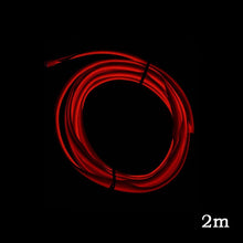 Load image into Gallery viewer, 12V Flexible Neon EL Wire Rope Indoor Interior Light for AUTO 1m/2m/3m/5m Car LED Strips Auto Decoration Atmosphere Lamp