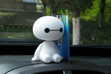 Load image into Gallery viewer, Universal Cute Cartoon Plastic Baymax Robot Big Hero Doll Toys Shaking Head Figure for Car Ornaments Auto Interior Decorations