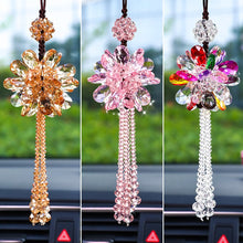 Load image into Gallery viewer, Universal Auto Beautiful Crystal Rearview Mirror Hanging Pendant Ornaments Car Decoration Accessories