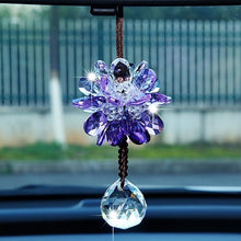 Load image into Gallery viewer, Universal Auto Beautiful Crystal Rearview Mirror Hanging Pendant Ornaments Car Decoration Accessories