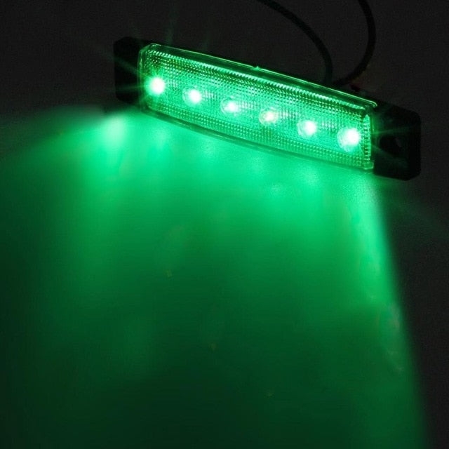 LED Lights Car External   12V/24V /6 SMD LED Auto Car Bus Truck Lorry Side Marker Indicator low Trailer Light Rear Side Lamp