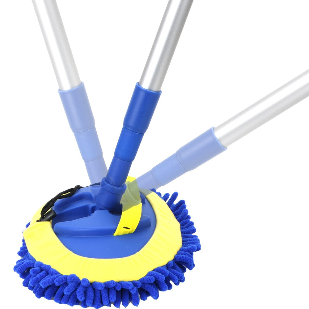 Soft Car Wash Brush Easy Cleaning Tools Mop Telescoping Extra Long Handle for Auto Chenille Broom Auto Accessories