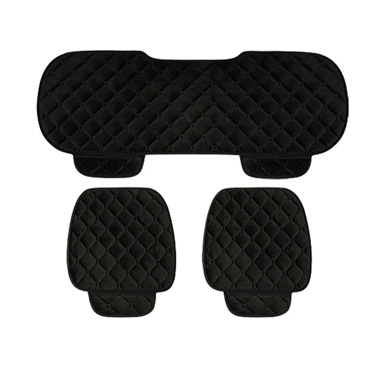 Fashion Car Front/Rear/Full Set Seat Cover Protector Mat Pad Cushion Non-slip Short Plush Waterproof  Cover
