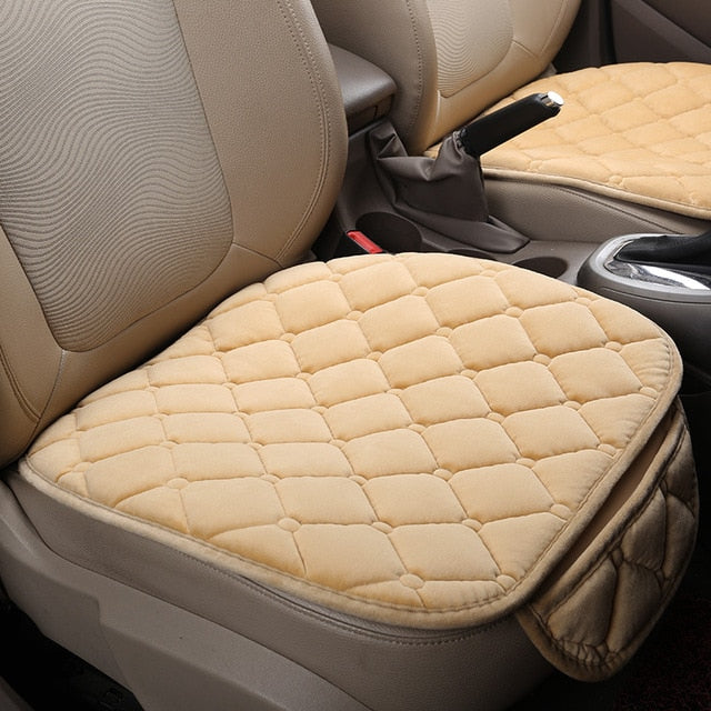 Fashion Car Front/Rear/Full Set Seat Cover Protector Mat Pad Cushion Non-slip Short Plush Waterproof  Cover