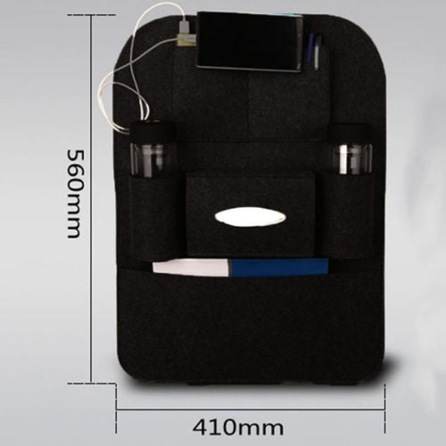 Fashion Auto Car Seat Back Multi-Pocket Storage Bag Organizer Holder Seat Back Covers Protection