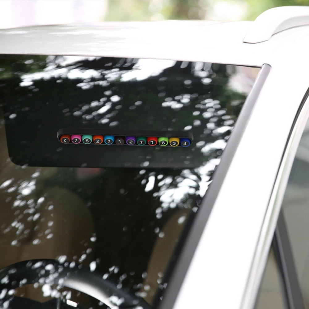 Cute Colorful Car Temporary Parking Mobile Phone Number Card Card Car Sticker Self-adhesive Phone Number Card