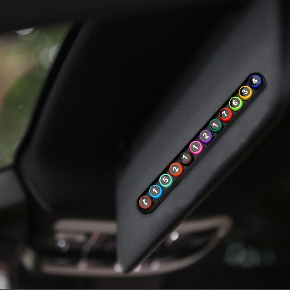 Cute Colorful Car Temporary Parking Mobile Phone Number Card Card Car Sticker Self-adhesive Phone Number Card