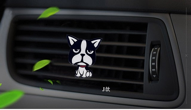 Cute Dog Style Acrylic Air Freshener  Perfume Clip Auto Interior Smell Accessories
