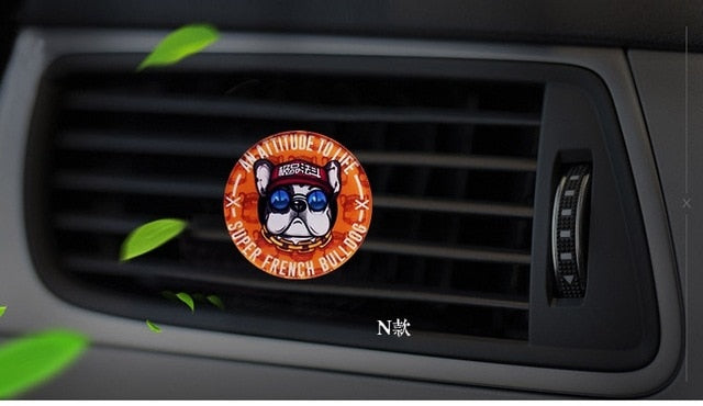Cute Dog Style Acrylic Air Freshener  Perfume Clip Auto Interior Smell Accessories