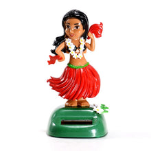 Load image into Gallery viewer, Solar Power Shaking Head dancing Car Ornaments Hawaii Girl Decompression Dolls Dashboard Decoration Auto Interior Accessories