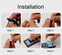 Load image into Gallery viewer, Cute Cartoon Lucky Cat Car Temporary Parking Phone Number Plate Automobiles Telephone Number  Sticker  Notification Decoration