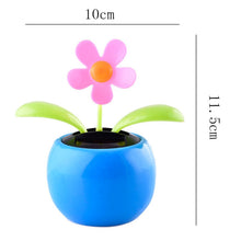 Load image into Gallery viewer, Solar Ornament Car Decoration Power SHAKING Flowerpot Car Interior