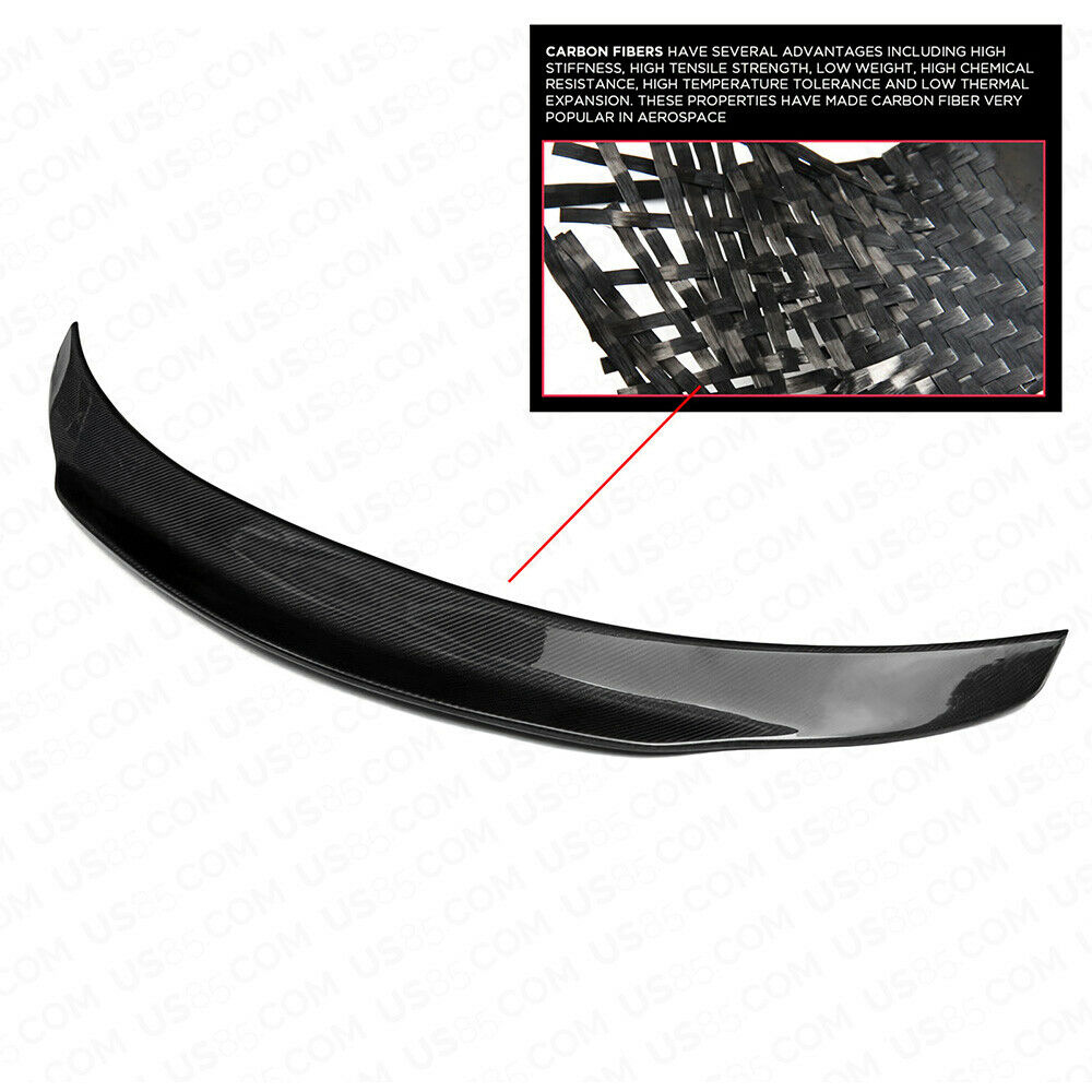 Carbon Fiber PSM Trunk Spoiler Wing 15-20 Mercedes W205 C Class 2dr AMG Coupe