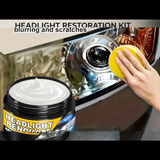 Headlight Restoration Kit, Lens Polishing Compound for Yellowed and Cloudy Headlights, 40g / 100g with Sponge