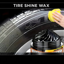 Load image into Gallery viewer, Tire Shine Wax, Rubber and Plastic Restorer for Tyres, 30ml with Sponge