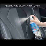 Plastic and Leather Restorer, Colour Reviver for Car Interiors and Trim, 100ml with Cloth