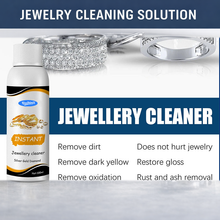 Load image into Gallery viewer, Jewelry Cleaning Solution, Liquid Cleaner for Gold, Silver, Watches and Diamonds, 100ml with Cloth