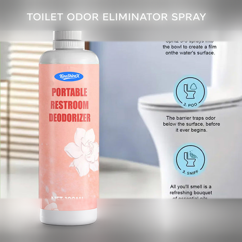 Toilet Odor Eliminator Spray, Bathroom Deodoriser for Smoke and Drain Smells