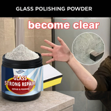 Glass Polishing Powder, Cerium Oxide Scratch Remover for Car Windows and Mirrors, 80g with Sponge