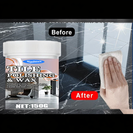 Marble and Stone Polishing Paste, Wax and Restorer for Countertops and Floors, 150g with Sponge