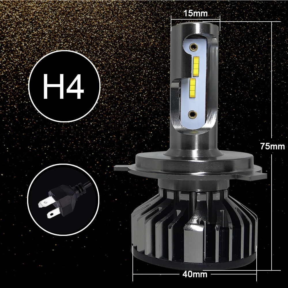 H4 55W IP68 LED Car Headlight Bulb Fog Light White
