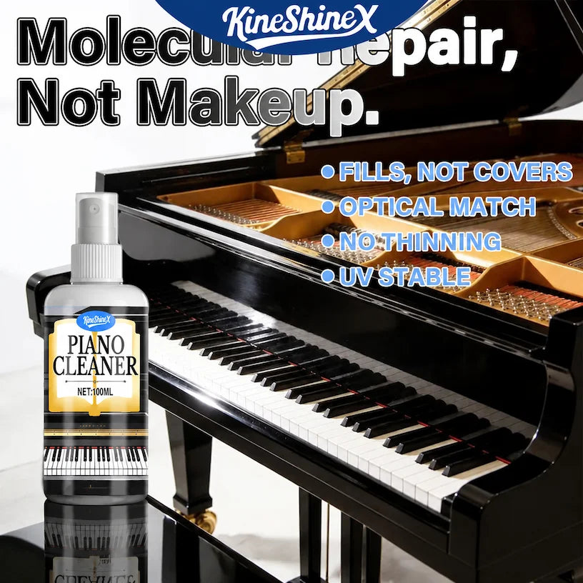 Piano Cleaner Polish Spray High Gloss Lacquer Finish Restorer Keyboard Care