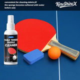 Table Tennis Paddle Rubber Cleaner Spray Restorer with Cleaning Sponge