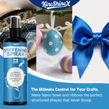 Fabric Stiffening Spray Heavy Duty Shape Holding Starch for Crochet Lace Crafts