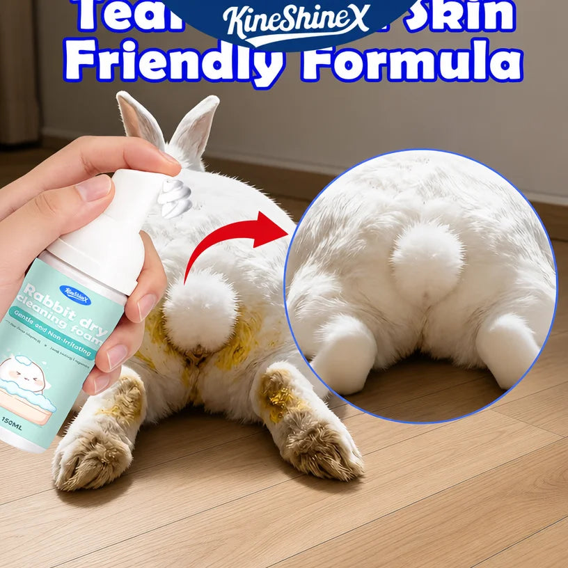 Rabbit Waterless Dry Cleaning Foam Gentle Pet Odor Deodorizer No-Rinse
