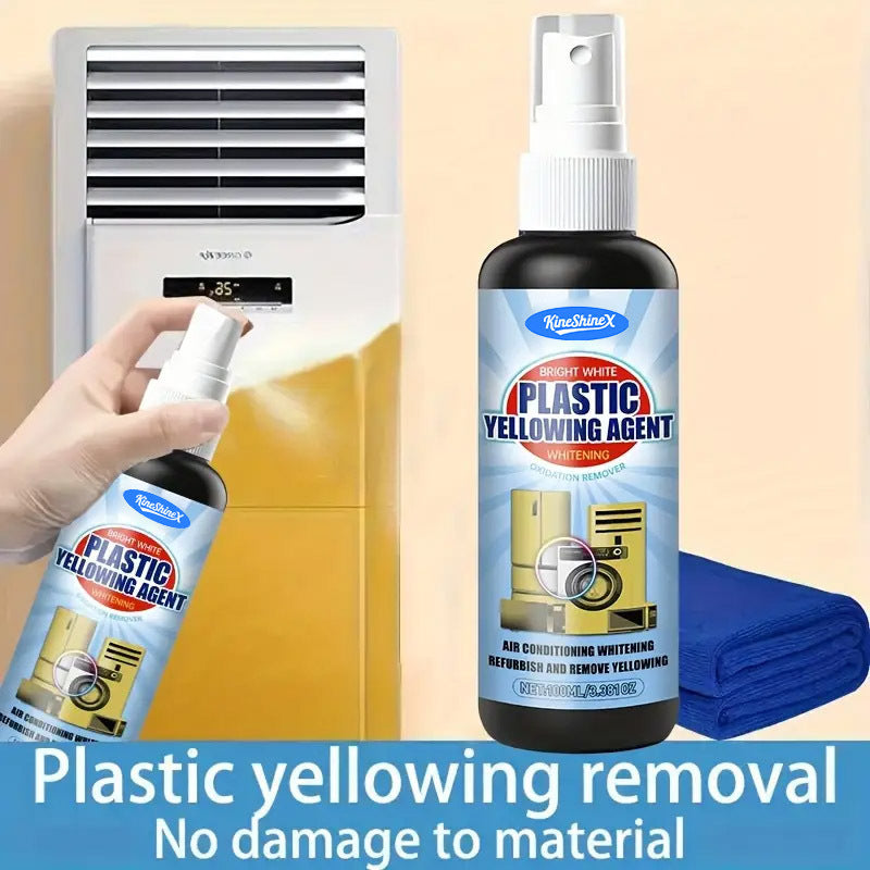 Plastic Restoration Liquid, Anti-Yellowing Cleaner for AC Panels and Lamp Covers, 50ml / 100ml